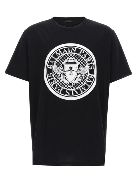 Balmain Balmain Men Velvet Logo T-Shirt