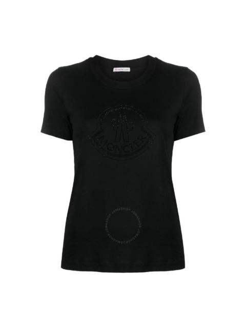 Moncler Embellished- Crystal Logo T-Shirt