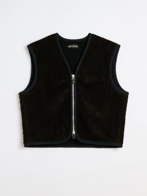 Our Legacy Top Vest Profound Brown Mammoth Cord