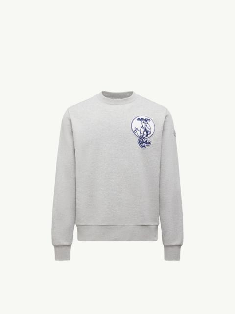 Moncler Mascot Patch Cotton Sweatshirt