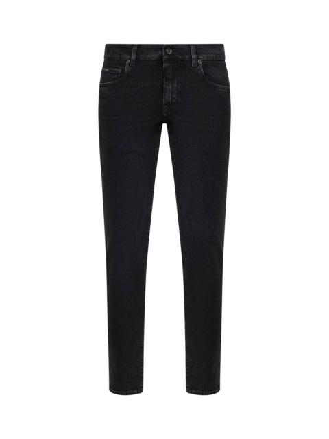 Dolce & Gabbana Dolce & Gabbana Men Black Stretch Cotton Denim Skinny Jeans