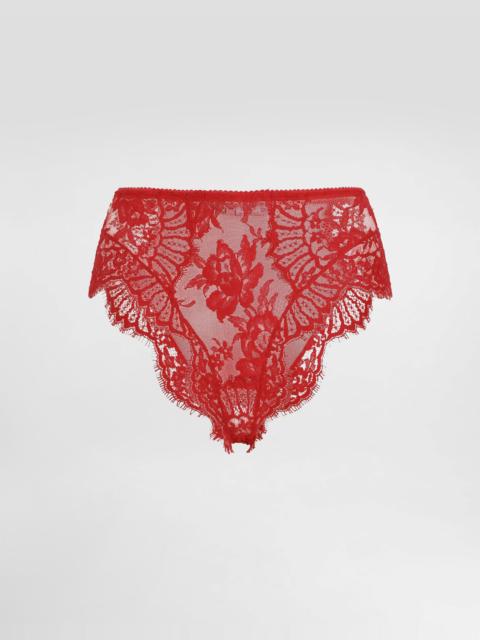 Dolce & Gabbana High-waisted lace briefs