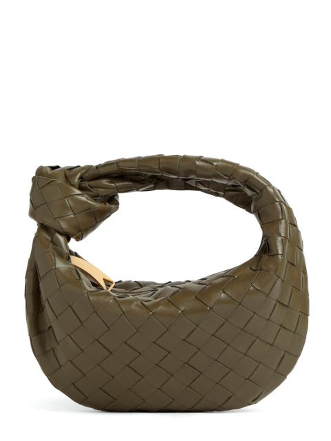 Bottega Veneta Bottega Veneta Women 'Jodie' Green Mini Handbag With Knot Detail And Intrecciato Motif In Leather Wo