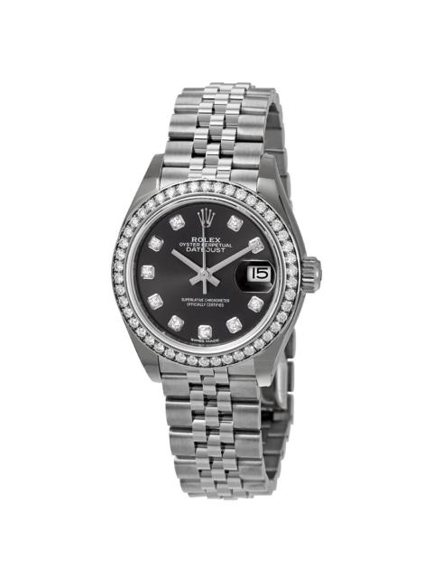 ROLEX Rolex Lady Datejust Automatic Grey Diamond Dial Ladies Jubilee Watch 279384GYDJ