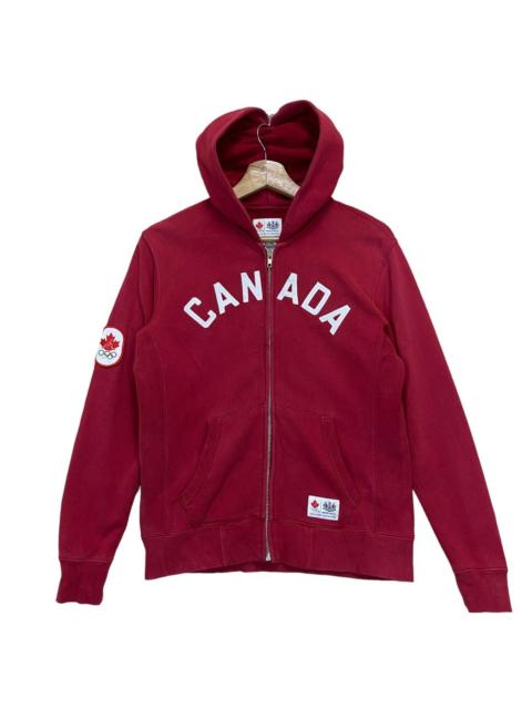 Other Designers Vintage - Official Outfitters Olympic Canada Big Logo Zipper Hoodie
