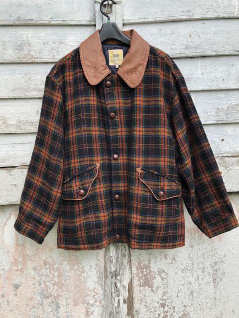 Other Designers Nice Vintage Varorav Multicoloured Tweed Leather Lining Coat