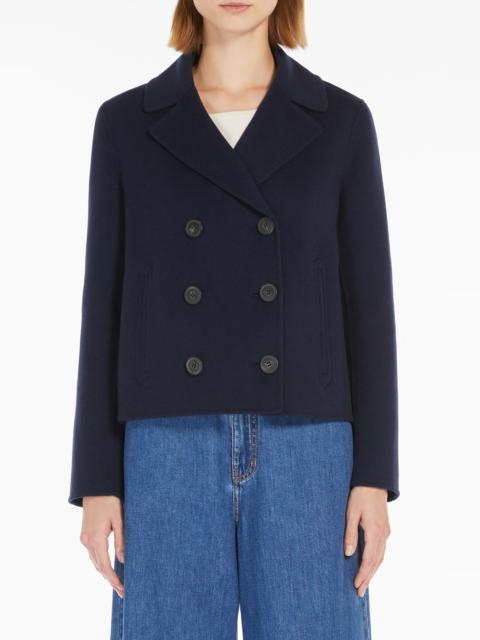 WEEKEND Max Mara Weekend Max Mara Taglio Double Breasted Wool Blend Blazer in Navy at Nordstrom