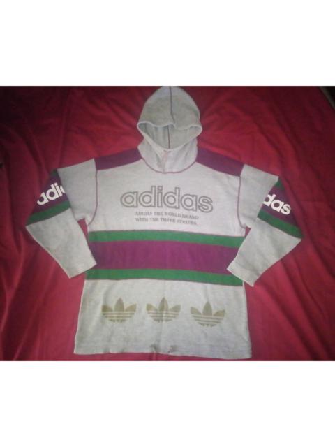 adidas Vintage 90s Adidas japan sweater hoodie big logo multicolor