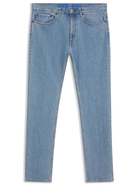 HUGO BLUE SLIM-FIT JEANS IN STRETCH DENIM