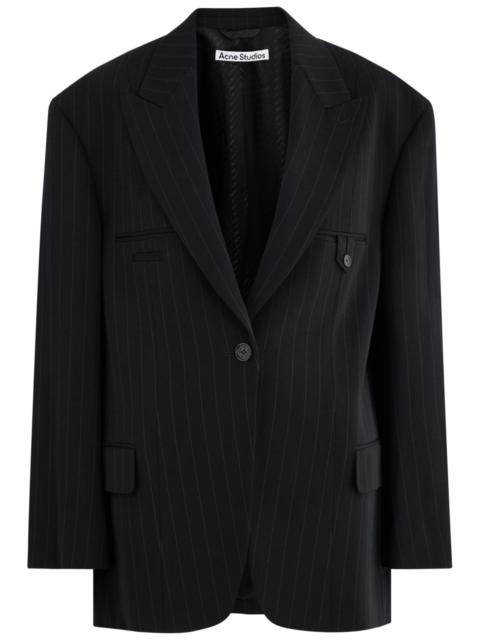 Acne Studios Pinstriped Twill Blazer