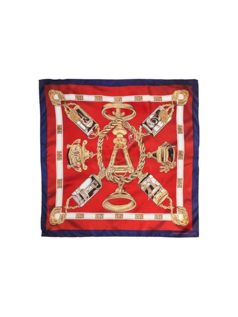 BALENCIAGA jacquard-pattern logo scarf