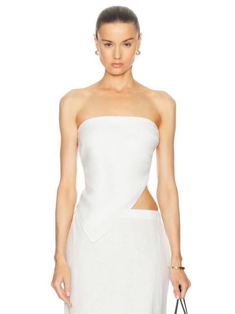 Enza Costa Linen Scarf Top