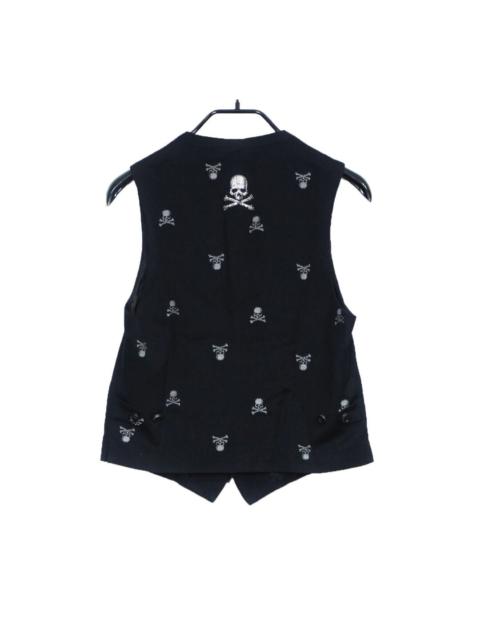 mastermind JAPAN Mastermind Japan Rhinestone Skull Mainline Embroidered Vest