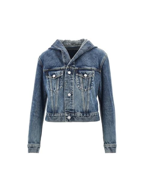 Alaïa Alaia Women Hooded Denim Jacket