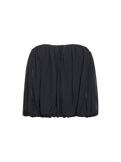 Isabel Marant Black draped jersey Amalia bustier top