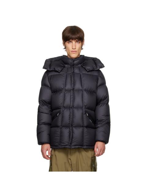 Moncler Navy Quilted Down Jacket
