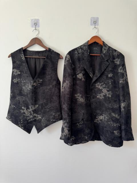 Yohji Yamamoto S'yte 25ss floral jacquard suit