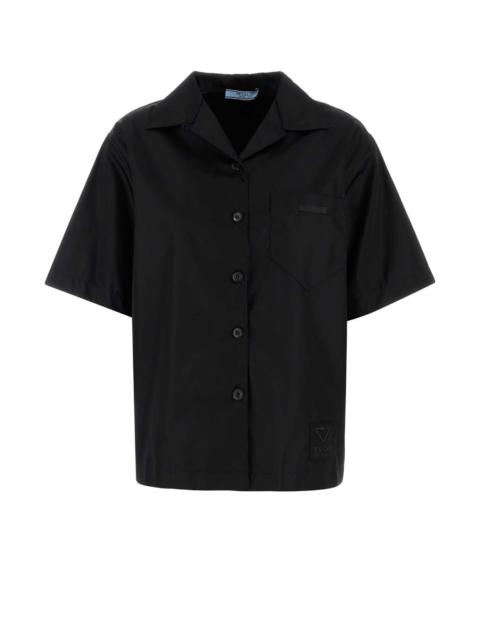 Prada Prada Women Black Gabardine Shirt