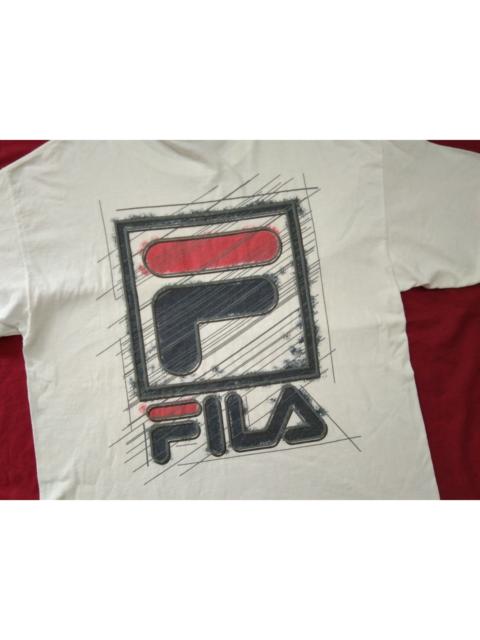 Other Designers Vintage - VTG 90s Y2K FILA Made in USA Spell Out Big Logo