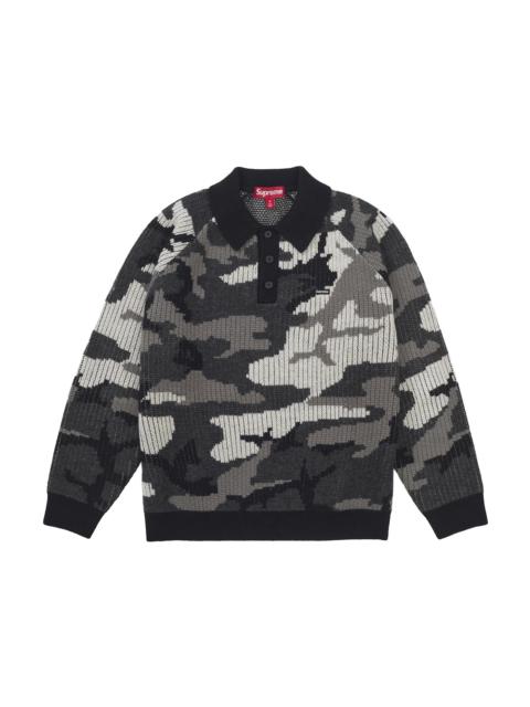 Supreme Supreme Small Box Polo Sweater (FW25) Snow Camo