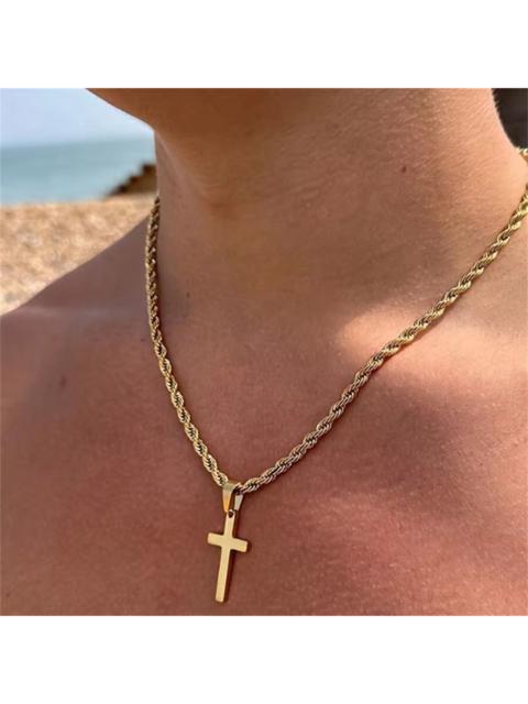 Other Designers Jewelry - Gold Cross Pendant Chain Necklace