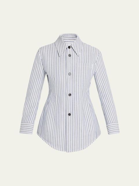 Bottega Veneta Structured Cotton Stripe Jacket
