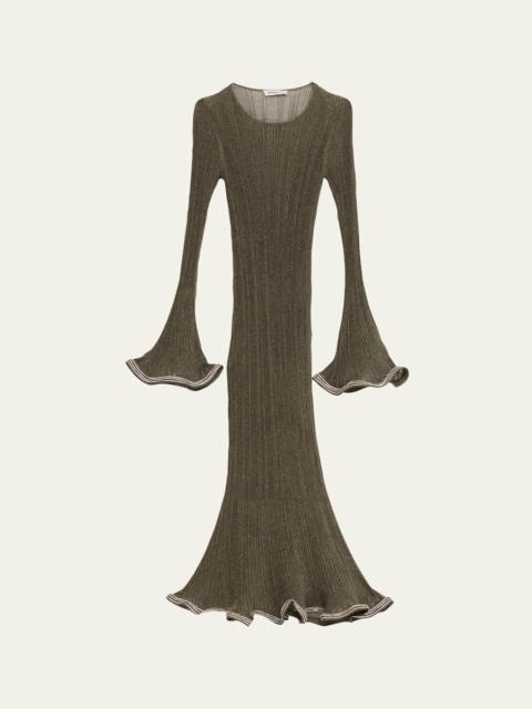 SIMKHAI Chessie Embellished Knit Midi Dress