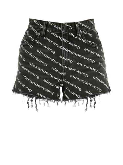Alexander Wang Alexander Wang Women Printed Denim Shorts