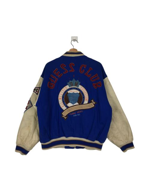 Other Designers 📌ACCEPT BINDING OFFER📌VINTAGE GUESS LEATHER VARSITY JACKET