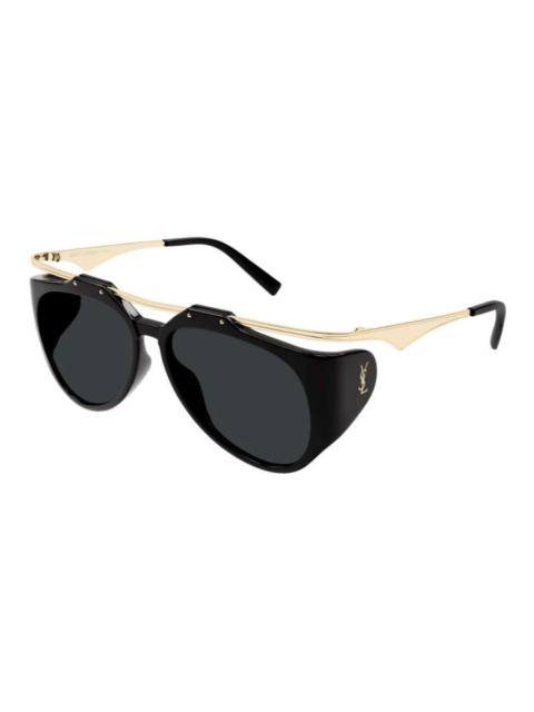 SAINT LAURENT Saint Laurent Ladies Black Aviator Sunglasses SLM137AMELIA 001