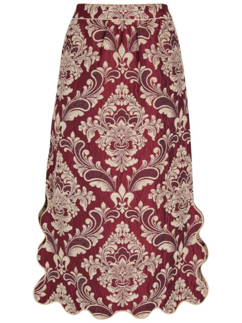 FARM RIO Farm Rio Jacquard Woven Midi Skirt