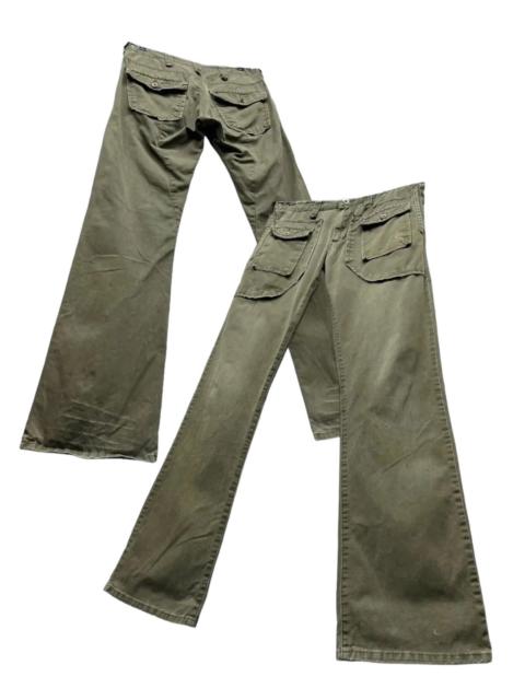 Other Designers Vtg EDWIN 505 KHAKI Bush Pants Natural Distressed Flare💥