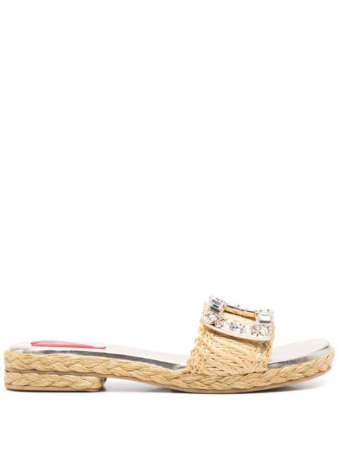 Roger Vivier Roger Vivier Women Straw Sandals