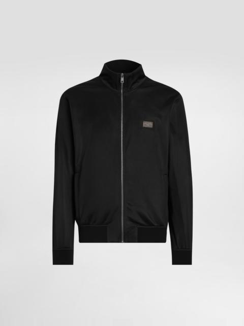 Dolce & Gabbana Technical jersey sweatshirt with branded tag