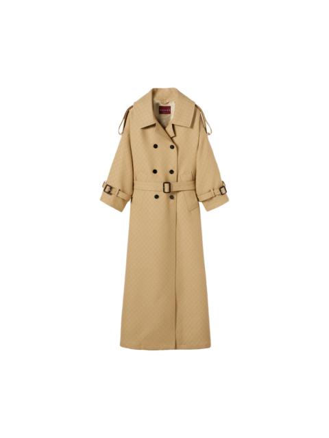 Gucci Double Breasted Coat 'Archive Beige'