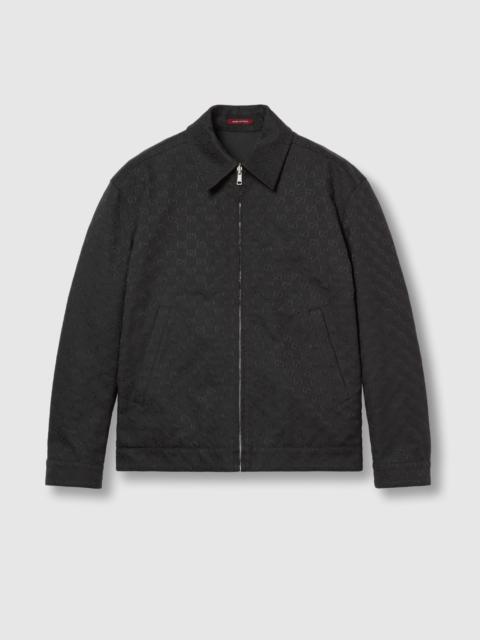GUCCI Reversible nylon and GG canvas jacket