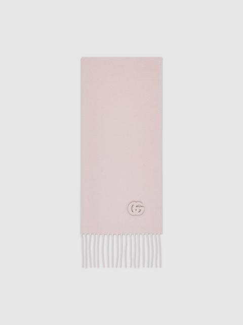 GUCCI Cashmere scarf with patch