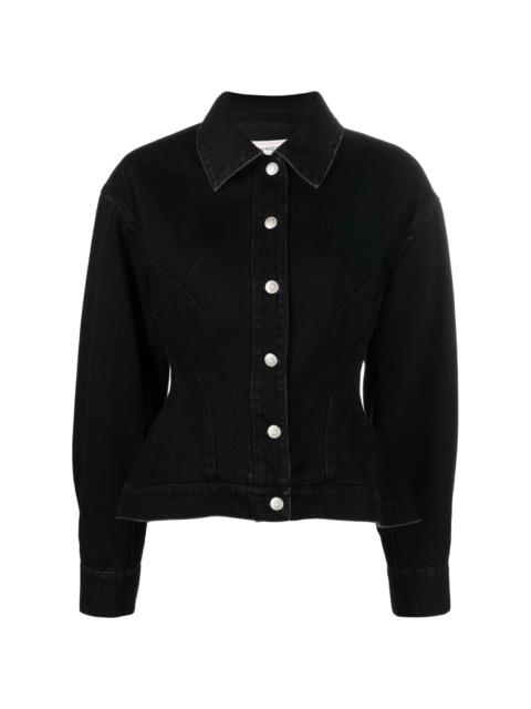 Alexander McQueen peplum denim jacket