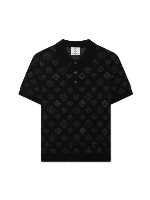 CASABLANCA Monogram Jacquard Polo | Casablanca Paris