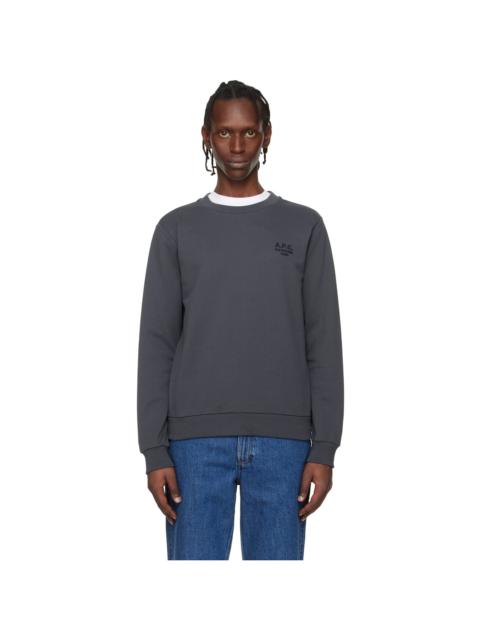 A.P.C. Gray Standard 'Rue Madame' Sweatshirt