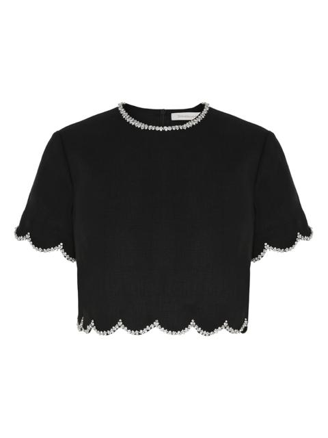 Zimmermann CRUSH SCALLOPED TOP