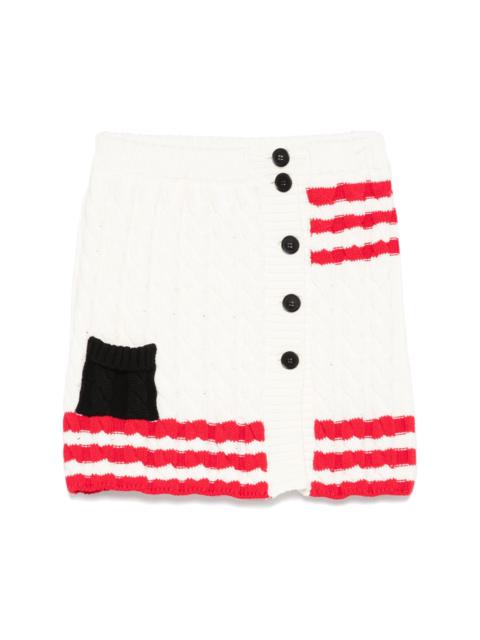 MSGM cable-knit mini skirt