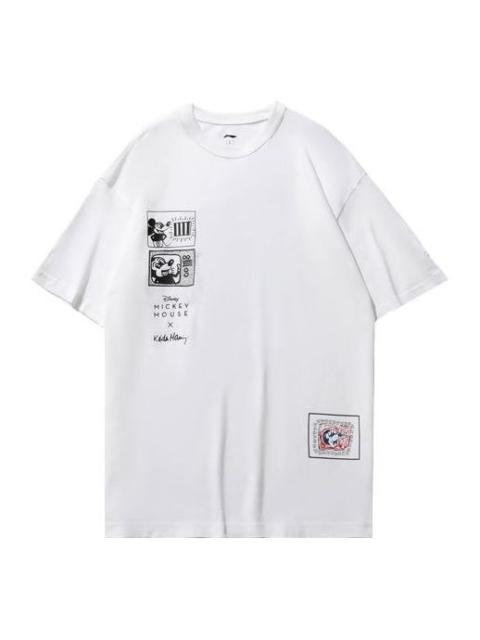 Li-Ning Li-Ning x Disney Mickey x Keith Haring Tee 'White Black' AHSR501-2