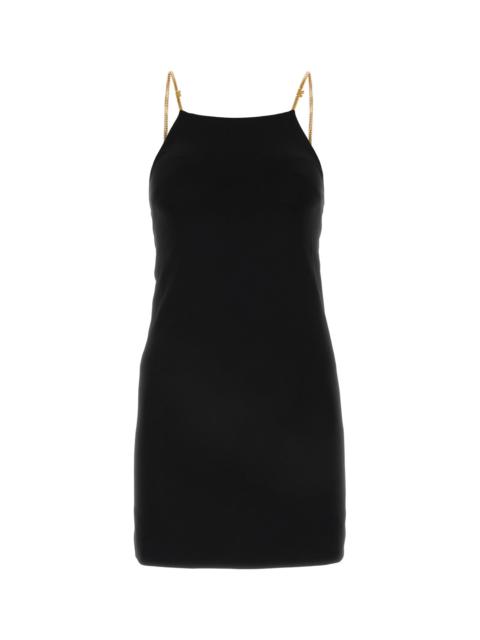 Palm Angels Black jersey mini dress