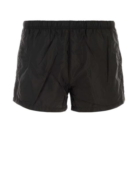 Prada Prada Men Black Re-Nylon Swimming Shorts