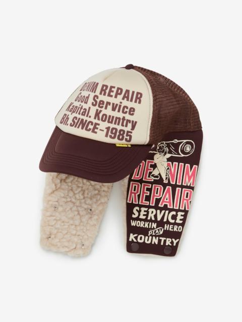 Kapital DENIM REPAIR SERVICE LUMBER TRUCKER CAP