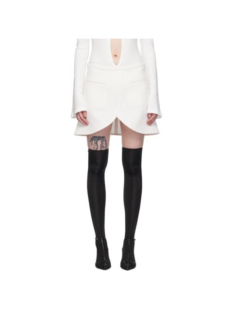 courrèges White Ellipse Miniskirt