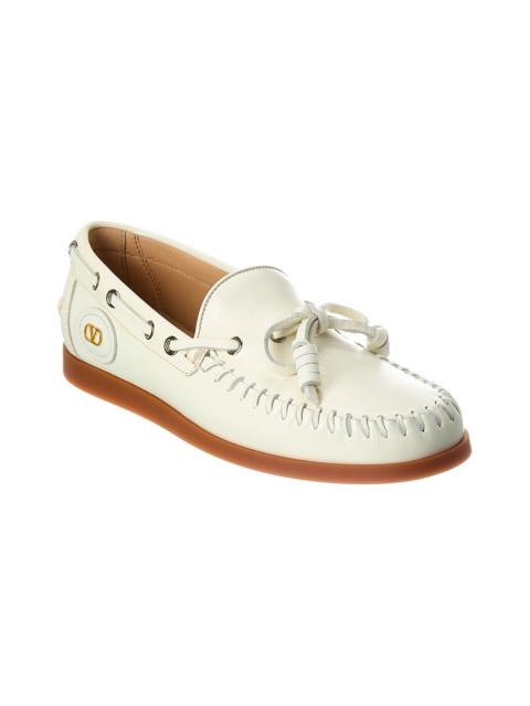 Valentino Valentino VLogo Signature Leather Loafer