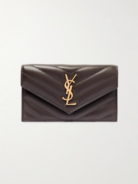 SAINT LAURENT Cassandre Matelassé Leather Wallet