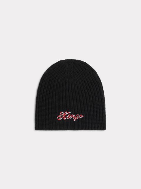 KENZO 'KENZO Winter Holidays' embroidered beanie in wool